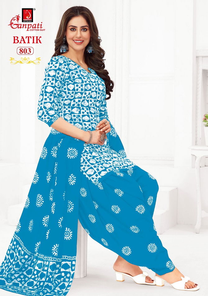 Patiyala Vol 8 By Ganpati Batik Printed Cotton Dress Material Wholesalers In Delhi
